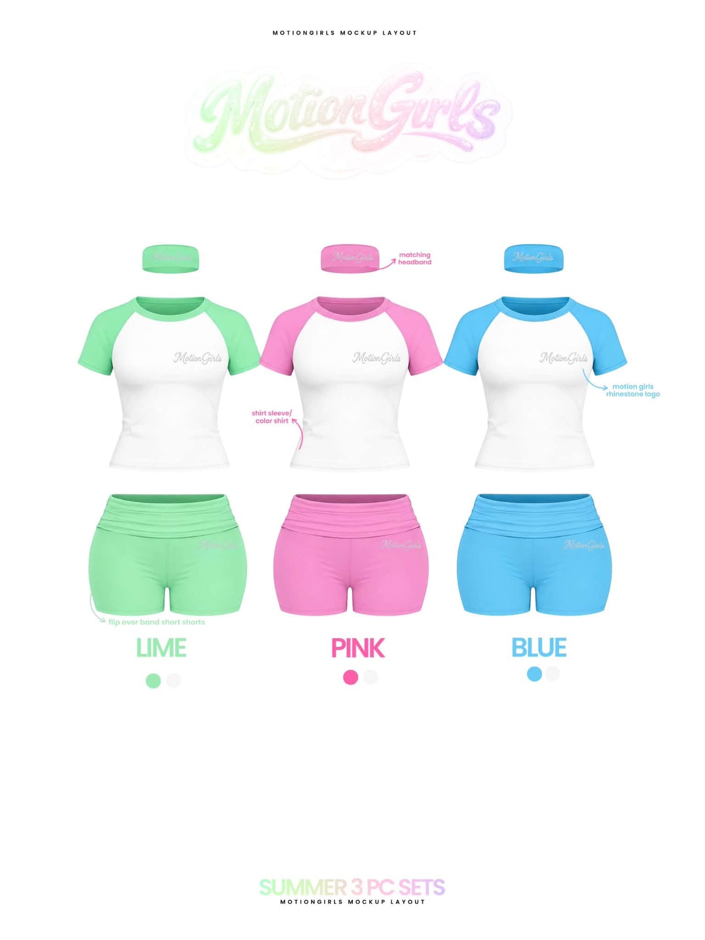 Motion Girls Original Shorts Set